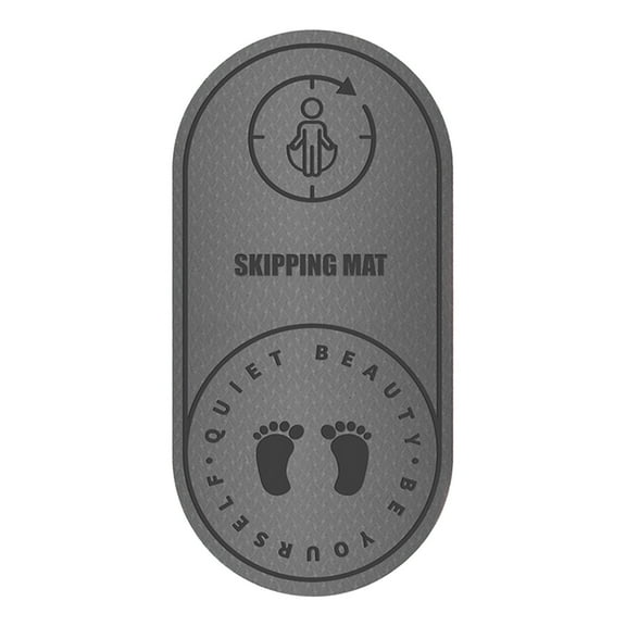 Yatlte Jump Rope Mat Outdoor Indoor, Non-slip Fitness Exercise Mat, 5mm Shock Absorption Extra Thick Design, Suitable for Home Gym Floor, Concrete Jump Roping