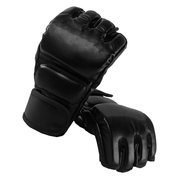 Yatlte Kickboxing Sparring Gloves, Boxing Gloves Men Women Muay Thai Martial Arts Training, Half Finger Adjustable Mitts Wrist Support Kickboxing Cage Fighting Punching Bag Workout