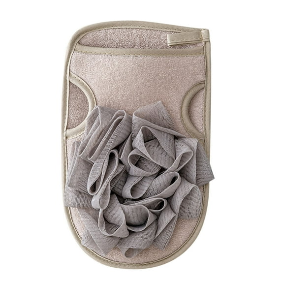 Yatlte Loofah Washcloth, Deep Exfoliating Glove for Shower, Double-Sided Exfoliating Mitt, 2-in-1 Shower Washcloth Loofah for Exfoliating, Shower Sponge for Body
