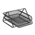 thumbnail image 1 of Yatlte Mesh Desk Organizers, 2-Tier Mesh Paper Tray, Desk Organizer Tray, File Storage, Mesh Paper Tray, File Organizer Paper Letter for Letters, Paper, Mail, Postcard, Documents, 1 of 7