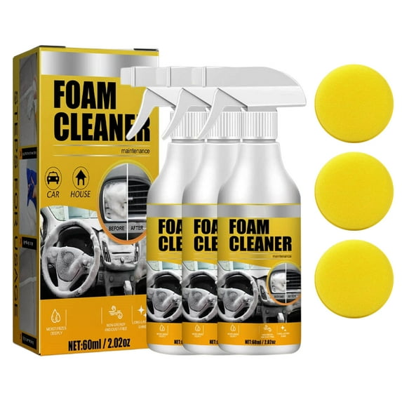 Yatlte Multi-purpose Foam Cleaner, All Around Master Foam Cleaner, Car Seat Foam Cleaner Spray, Upholstery Cleaner for Car Seats, Interior Car Cleaner (3pcs)