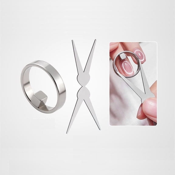 Yatlte The New Ring-Shaped Cat-Eye Magnets, Ring Magnet For Nails, Cat Eye Magnet Rings, Professional Nail Art Magnet Rings For Stunning 3d Cat Eye Effects
