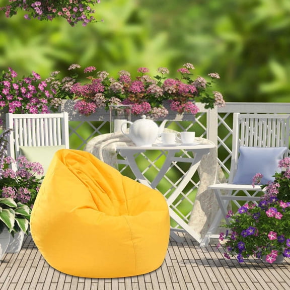 Yatlte Outdoor Waterproof Bean Bag with Supportive High-Back Design, For Teens and Adults, Alternative Seating for Dorms, Schools, Libraries, Daycares or Home - Green