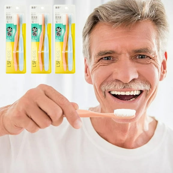 Yatlte Quality Choice Medium Bristle Toothbrushes 6 Count . Ergonomic Comfort Grip Handles, Compact Head Design for Hard to Reach Areas, Gentle Yet Effective Oral Care and Plaque Removal