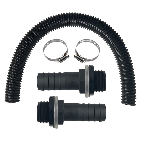 Yatlte Rainwater Collection System, Prevent Overflow Rain Barrel Kit, PVC Bulkhead Fitting and Adapter for Roof Rain, Rain Barrel Diverter Kit No Need for Sealing at Low Flows During Dry Periods