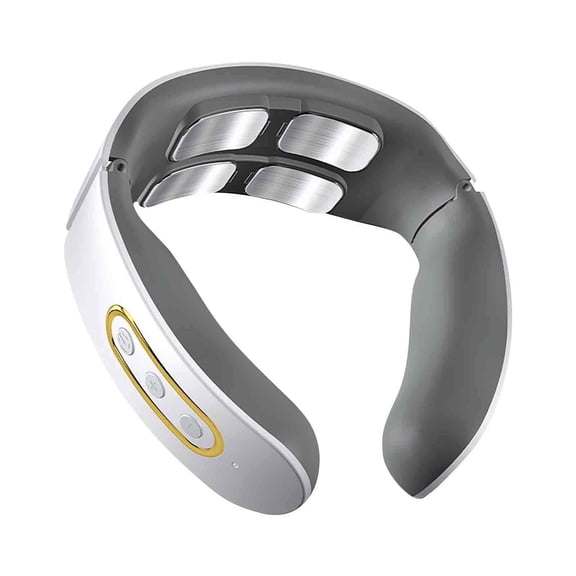 Yatlte Rechargeable Cervical Spine Massager, 4-Head Pulse Heating Neck & Shoulder Device, Portable Physiotherapy Tool for Pain Relief