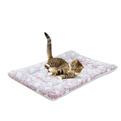 Yatlte Self Warming Cat Mat, Self-Warming Cat Bed Pad, Super Soft Thermal Dog Crate Bed Mat for Sleeping, Cat Blanket for Indoor Cats, Washable Outdoor Insulation for Cat House, Carrier Cat Bed