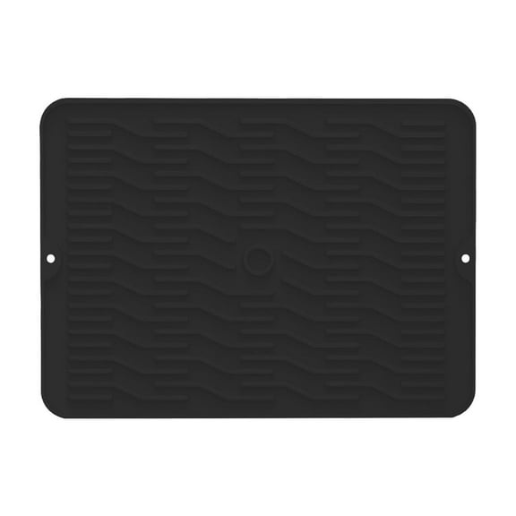 Yatlte Silicone Dish Drying Mat for Kitchen Counter, Non-Slip Dishwashing Mat for Kitchen Counter, Eco Friendly, Heat Resistant Pad for Refrigerator or Drawer Liner