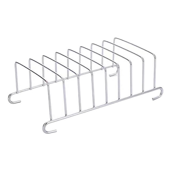 Yatlte Silver 8 Holes Stainless Steel Tool Toast Cooling Grid Bread Rack Rectangle Air Fryer Accessories Organizer Safe Healthy Stainless Steel Toast Rack Baking Tools and Accessories, Cooling Racks