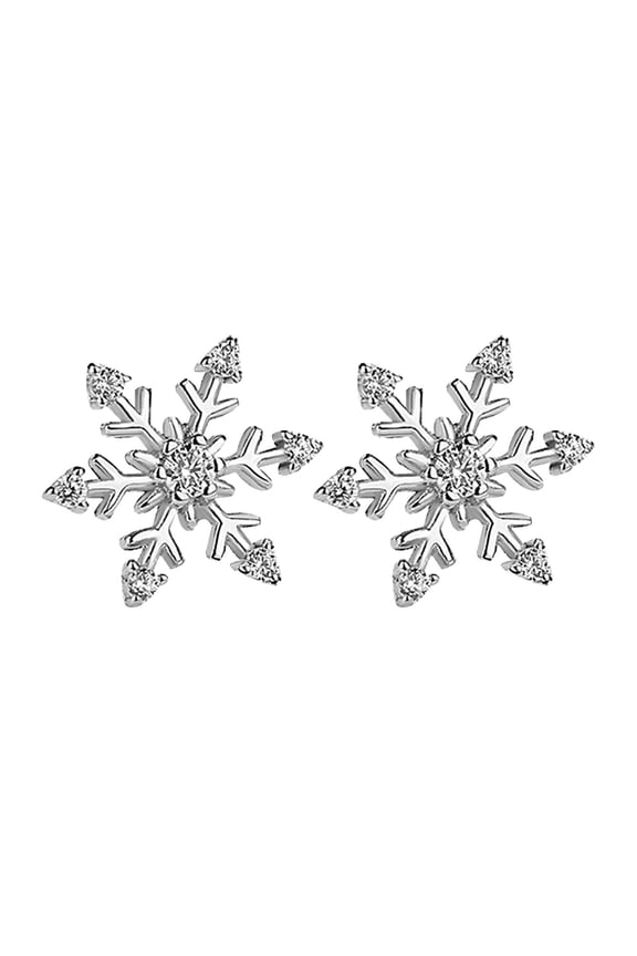 Snowflake Earring Snowflake Drop Earrings for Women Silver Rhinestone Snowflake Earrings Snowflake Pearl Earrings Winter Earrings Christmas Earrings Christmas Holiday Jewelry for Women