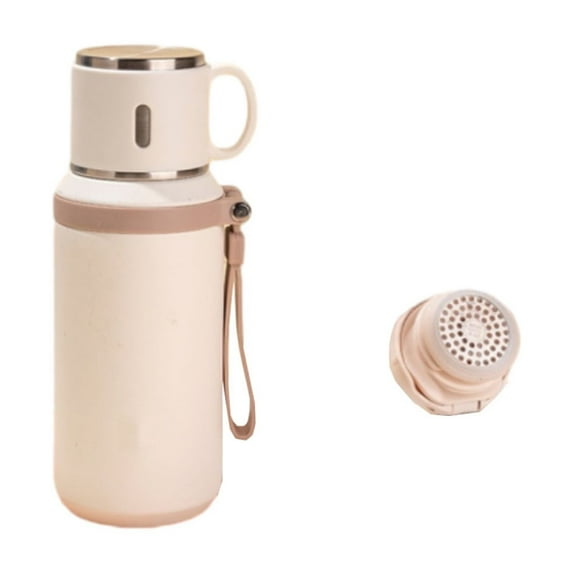 Yatlte Stainless Steel Thermo Bottle with Cups, Insulated Coffee Water bottle for Hot and Cold Drinks, Vacuum Flask Set