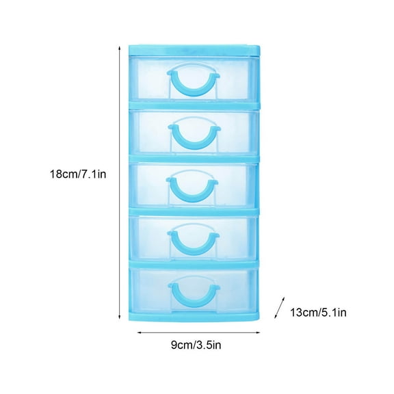 Yatlte Storage Drawer, Plastic Drawers Multifunctional Desktop Storage Box, Storage Containers Small Drawers Organizer for Home, Office, Sundries Holder