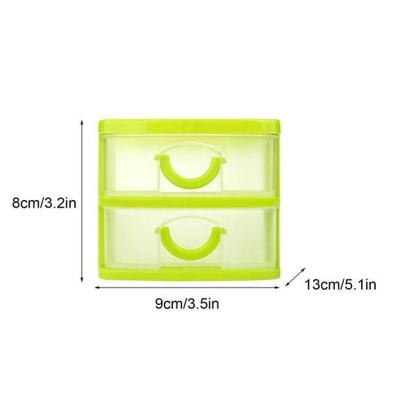 Yatlte Storage Drawer, Plastic Drawers Multifunctional Desktop Storage Box, Storage Containers Small Drawers Organizer for Home, Office, Sundries Holder