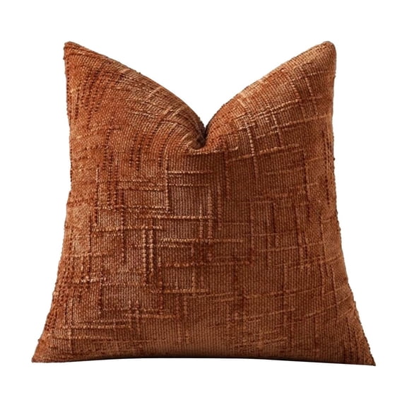 Yatlte Textured Chenille Throw Pillow Covers 18x18 | Fall Modern Farmhouse Soft Cozy Slubby Couch Pillow Cases Boho Decorative Pillow Cases for Bed Sofa Living Room Home Decor