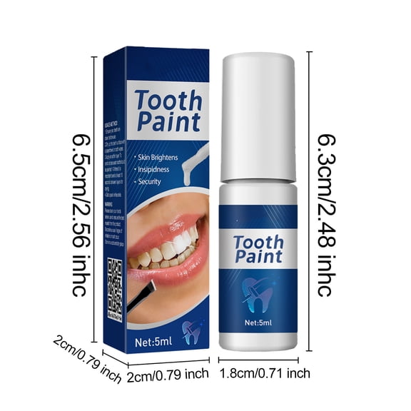 Yatlte Tooth Paint, Teeth Whitening Paint, Instant White Tooth Paint, Tooth Polish Uptight White, Portable and Simple