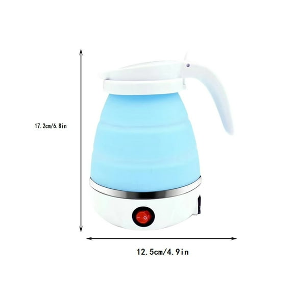 Yatlte Travel Kettle Electric Small Foldable Portable Kettle, Small Collapsible Hot Water Boiler, Easy for Storage with Separable Power Cord