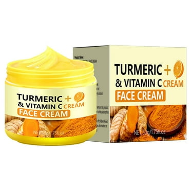 Yatlte Turmeric Face Cream for Dark Spots, Natural Turmeric Skin Brightening Lotion for Face & Body, Cleanses Skin, Fights Acne, Evens Tone, Sun Damage, & Age Spots - Turmeric Cream with Vitamin C