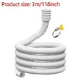 thumbnail image 1 of Yatlte Universal Dehumidifier Drain Hose, Air Conditioner Drain Hose Portable AC Drain Hose Replacement, with Cut-Table Rubber Adapter Connect Clamp (10 Feet), 1 of 2