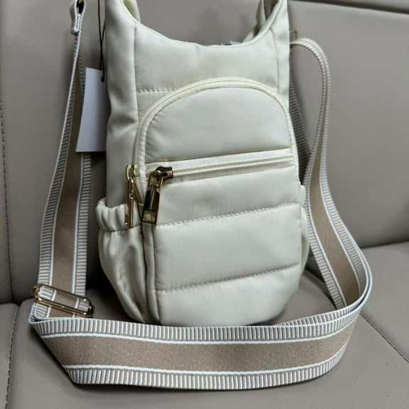 Yatlte Water Bottle Holder with Strap, Water Bottle Carrier Sling Bag with Adjustable Wide Strap and Phone Purse, Pockets for Walking Hiking Gym Travel