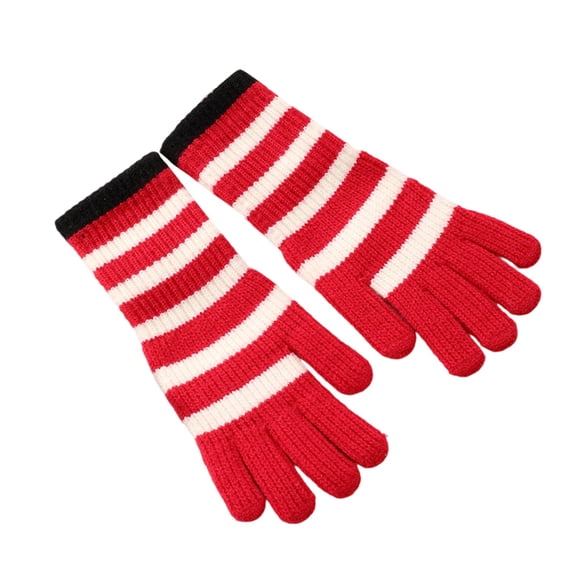 Yatlte Winter Gloves for Women, Womens Touch Screen Warm Lining Stretchy Thermal Knitted Gloves for Cold Weather