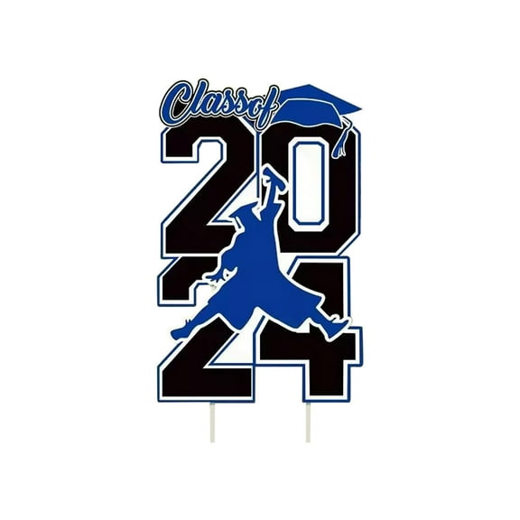 Yatlte Yard Sign, Glittering Congratulations Graduate, 24” x 18”, 2 Count