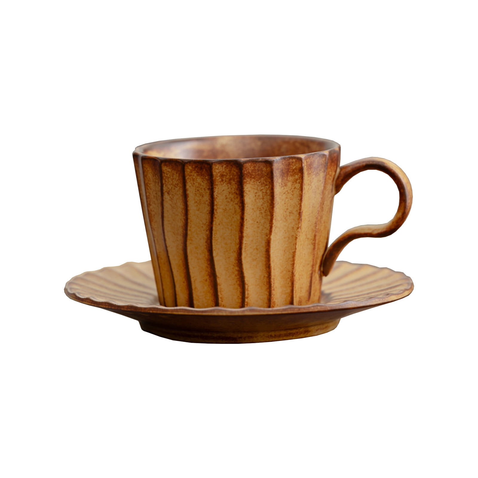 Yatltle Ceramic Porcelain Tea Cup Saucer, Ceramic Porcelain Tea Cup ...