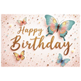 thumbnail image 1 of Yatrandify Butterfly Decoration Happy Birthday Glitter Letter Banner for Birthday Party Kids Celebration, 1 of 6