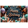 thumbnail image 1 of Yatrandify Colorful Balloons Birthday Banner Decorative Background Party Lights Happy Sign for Celebration Kids Event Decoration Photo Shoot, 1 of 7