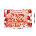 thumbnail image 1 of Yatrandify Colorful Balloons Happy Birthday Banner Gift Boxes Decorative Design for Birthday Celebration Indoor Party Event Decoration, 1 of 7