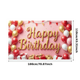 thumbnail image 1 of Yatrandify Colorful Balloons Happy Birthday Banner Gift Boxes Decorative Design for Birthday Celebration Indoor Party Event Decoration, 1 of 7