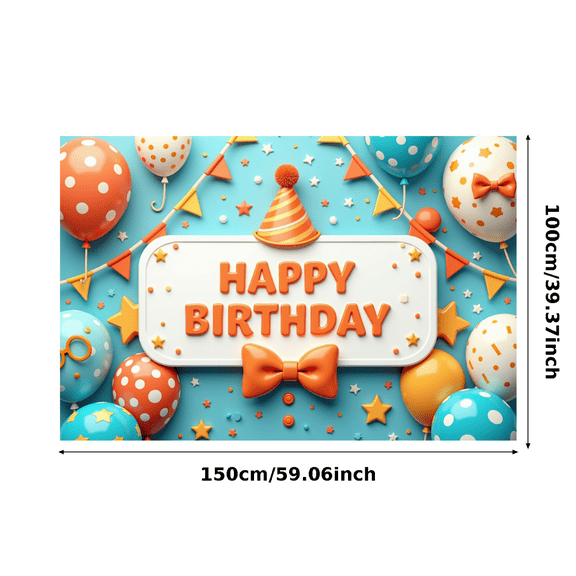 Yatrandify Colorful Decor Happy Birthday Banner Decorative Design Party Balloon for Birthday Party Indoor Celebration Kids Event