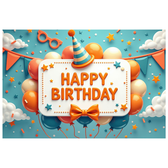 Yatrandify Colorful Decor Happy Birthday Banner Decorative Design Party Balloon for Birthday Party Indoor Celebration Kids Event