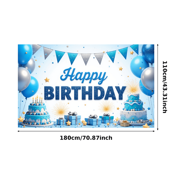 Yatrandify Colorful Design Happy Birthday Banner Decorative Elements Celebration Decor Star Theme for Birthday Party Indoor Decoration Photo Shoot