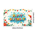 thumbnail image 1 of Yatrandify Colorful Floral Happy Birthday Banner Water Gun Splash for Birthday Celebration Summer Party Outdoor Decoration, 1 of 8