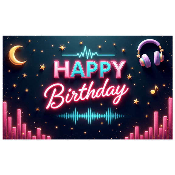 Yatrandify Colorful Theme Birthday Party Banner Decorative Design Happy Birthday Banner Party Backdrop Celebration Banner for Birthday Party Indoor Decoration Event Decoration