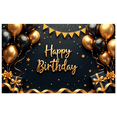 thumbnail image 1 of Yatrandify Colorful Theme Happy Birthday Banner Decorative Design Balloon Decoration Party Backdrop Gift Boxes for Birthday Party Indoor Decoration Event Celebration, 1 of 8