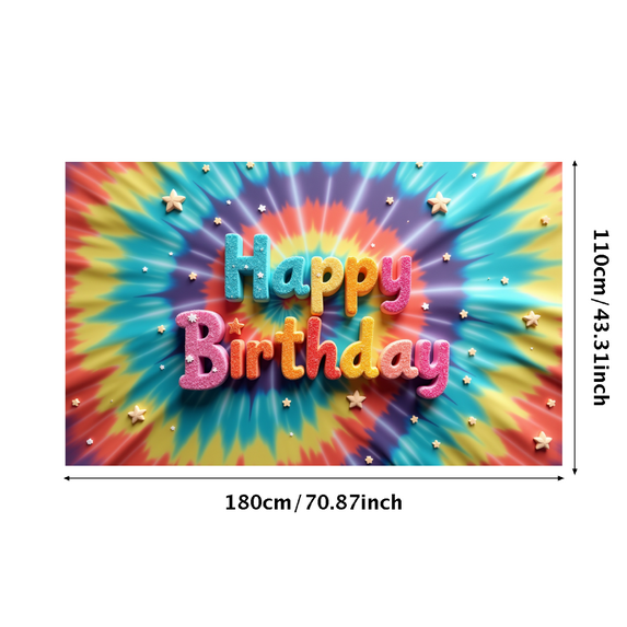 Yatrandify Colorful Theme Happy Birthday Banner Decorative Design for Kids Party Celebration Decoration