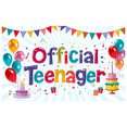 thumbnail image 1 of Yatrandify Colorful Theme Happy Birthday Banner For Kids Party Teenage Celebration Indoor Decoration, 1 of 8