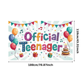 thumbnail image 1 of Yatrandify Colorful Theme Happy Birthday Banner For Kids Party Teenage Celebration Indoor Decoration, 1 of 8