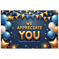 thumbnail image 1 of Yatrandify Decorative Design Appreciation Banner Colorful Balloons Thank You Bunting Flags Celebration Banner for Corporate Events Employee Recognition Parties, 1 of 6