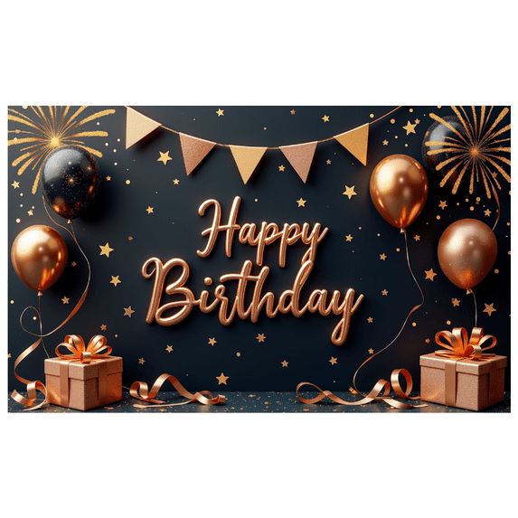 Yatrandify Decorative Design Birthday Banner Colorful Theme Celebration Banner Durable for Birthday Party Indoor Decoration Event Decoration