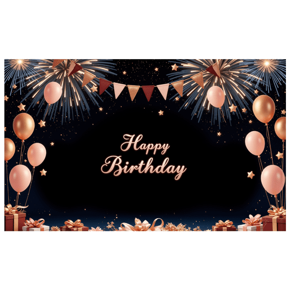 Yatrandify Decorative Design Birthday Banner Colorful Theme Celebration Banner Durable for Birthday Party Indoor Decoration Event Decoration