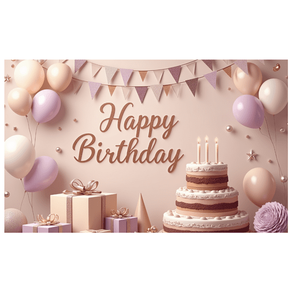 Yatrandify Decorative Design Happy Birthday Banner Balloon Decoration Birthday Decor Confetti Design for Birthday Party Kids Party Indoor Decoration