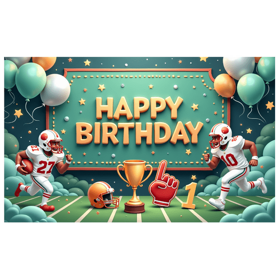 Yatrandify Decorative Design Happy Birthday Banner Balloon Decoration Birthday Party Banner Kids Party Event Banner for Birthday Party Kids Party Indoor Decoration