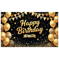thumbnail image 1 of Yatrandify Decorative Design Happy Birthday Banner Colorful Balloons Celebration Banner for Birthday Party Celebration, 1 of 8