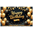 thumbnail image 1 of Yatrandify Decorative Design Happy Birthday Banner Colorful Balloons Celebration Banner for Birthday Party Celebration, 1 of 7