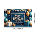 thumbnail image 1 of Yatrandify Decorative Design Happy Birthday Banner Colorful Theme Birthday Party Banner Lightweight Balloon Decoration Celebration Banner for Birthday Party Kids Event Photo Shoot, 1 of 6