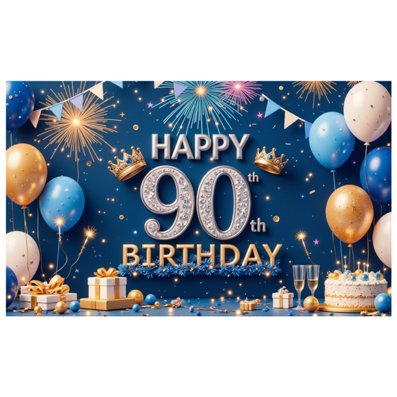 Yatrandify Decorative Design Happy Birthday Banner Colorful Theme Party Backdrop Celebration Banner for Birthday Party Event Decoration Holiday Celebration