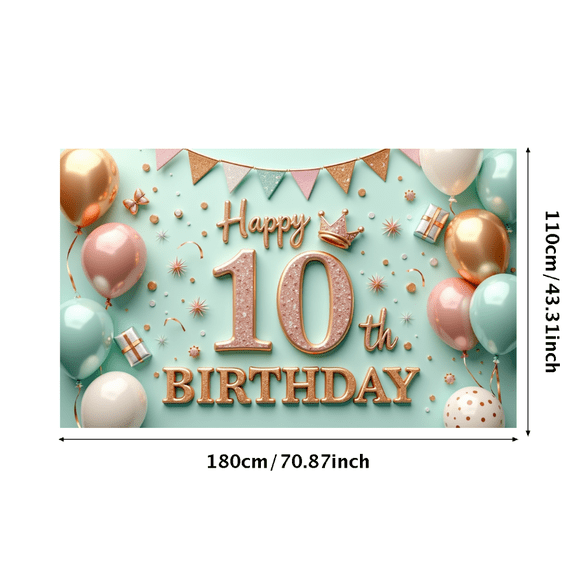 Yatrandify Decorative Design Happy Birthday Banner Glitter Number Birthday Party Decoration for Kids Party Event Celebration