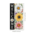 thumbnail image 1 of Yatrandify Decorative Design Welcome Banner Garden Theme Floral Decoration Colorful Flowers for Home Entrance Outdoor Decoration Front Porch, 1 of 7